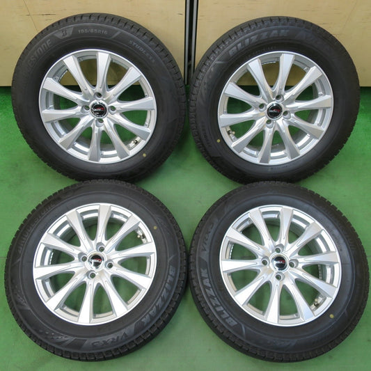 バリ溝 21年 綺麗 9.5分★スタッドレス 195/65R16 ブリヂストン ブリザック VRX3 CarifaⅡ 16インチ PCD100/4H★5031503イス