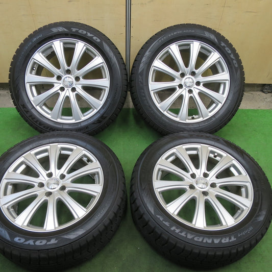 超バリ溝！22年！キレイ！9.5分以上★スタッドレス 235/55R18 トーヨー ウインター トランパス TX SIBILLA NEXT DZ-10 シビラ 18インチ PCD114.3/5H★5112104TTス