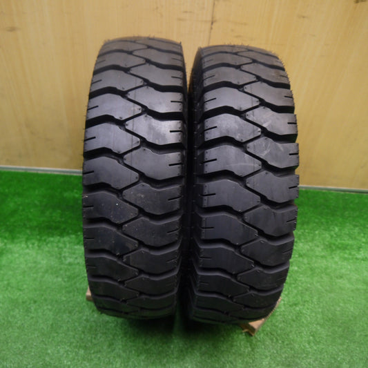 未使用！25年！付属品付き！2本★フォークリフト タイヤ 6.00-9 10PR ダンロップ POWER LIFTER パワー リフター★5102409Hノタ