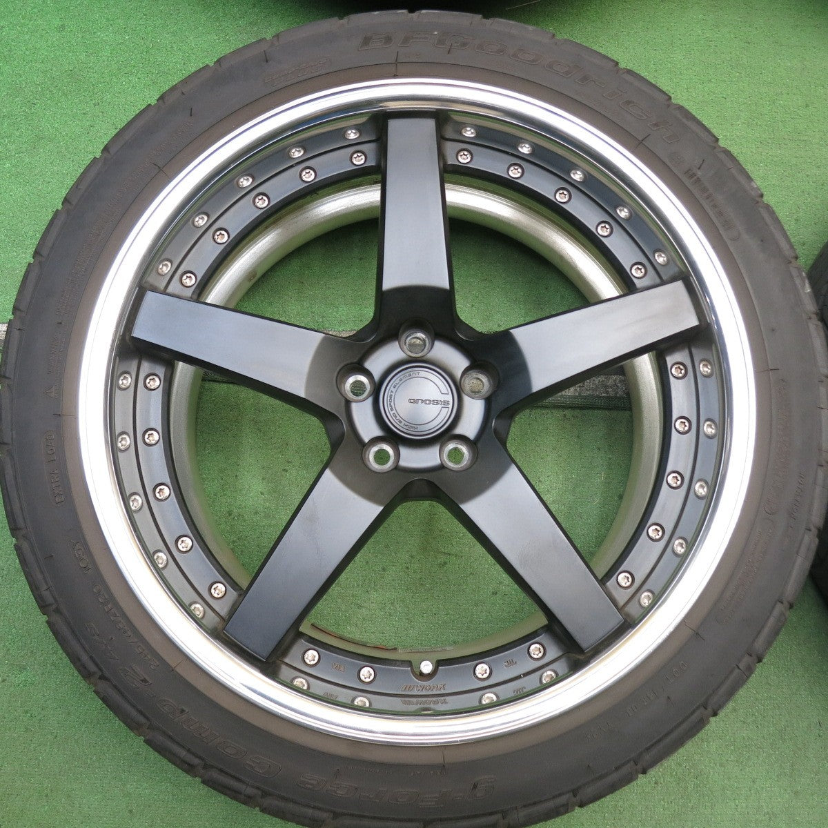 キレイ！22年◎WORK GNOSIS GR3 GR203 245/45R20 BFグッドリッチ g-Force Comp-2 A/S ワーク グノーシス 20インチ PCD112/5H◎6083003HAノ