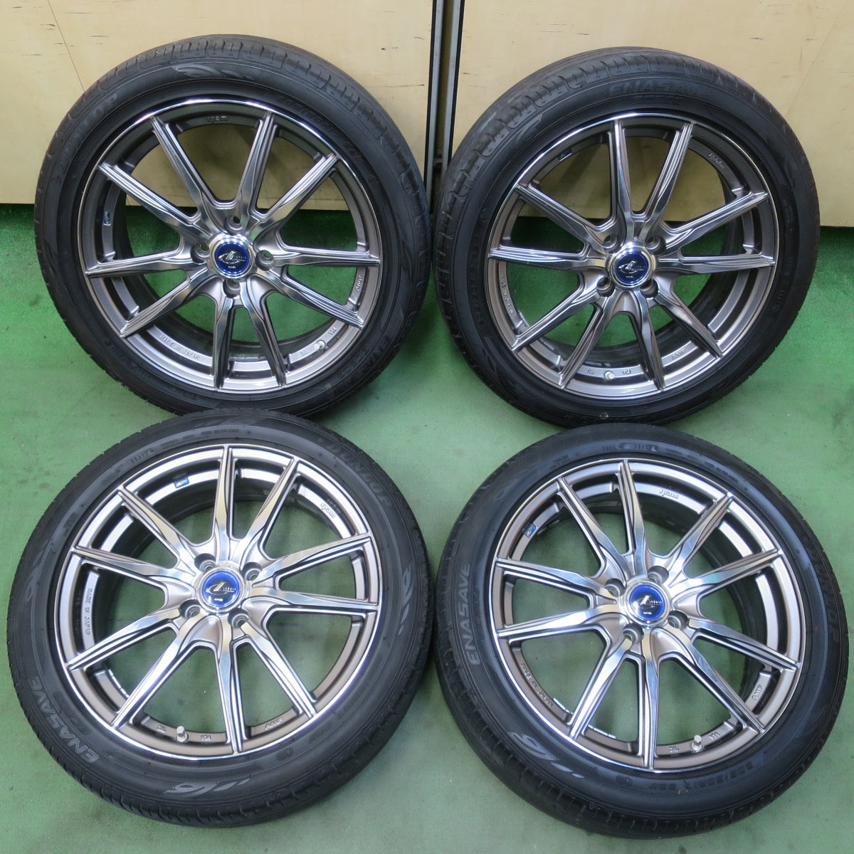 キレイ★LEONIS NAVIA 04 AMF 205/50R17 ダンロップ エナセーブ EC203 レオニス ナヴィア 17インチ PCD100/4H★6040903イノ