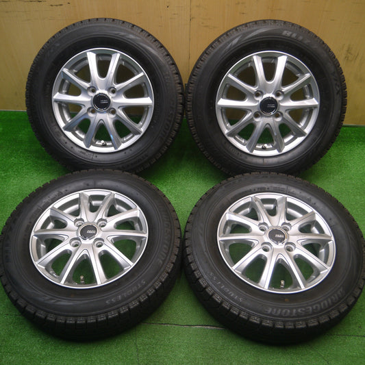 [送料無料] バリ溝！キレイ！8.5分★スタッドレス 145/80R13 ブリヂストン ブリザック VRX PREO プレオ 13インチ PCD100/4H★4111204Hス