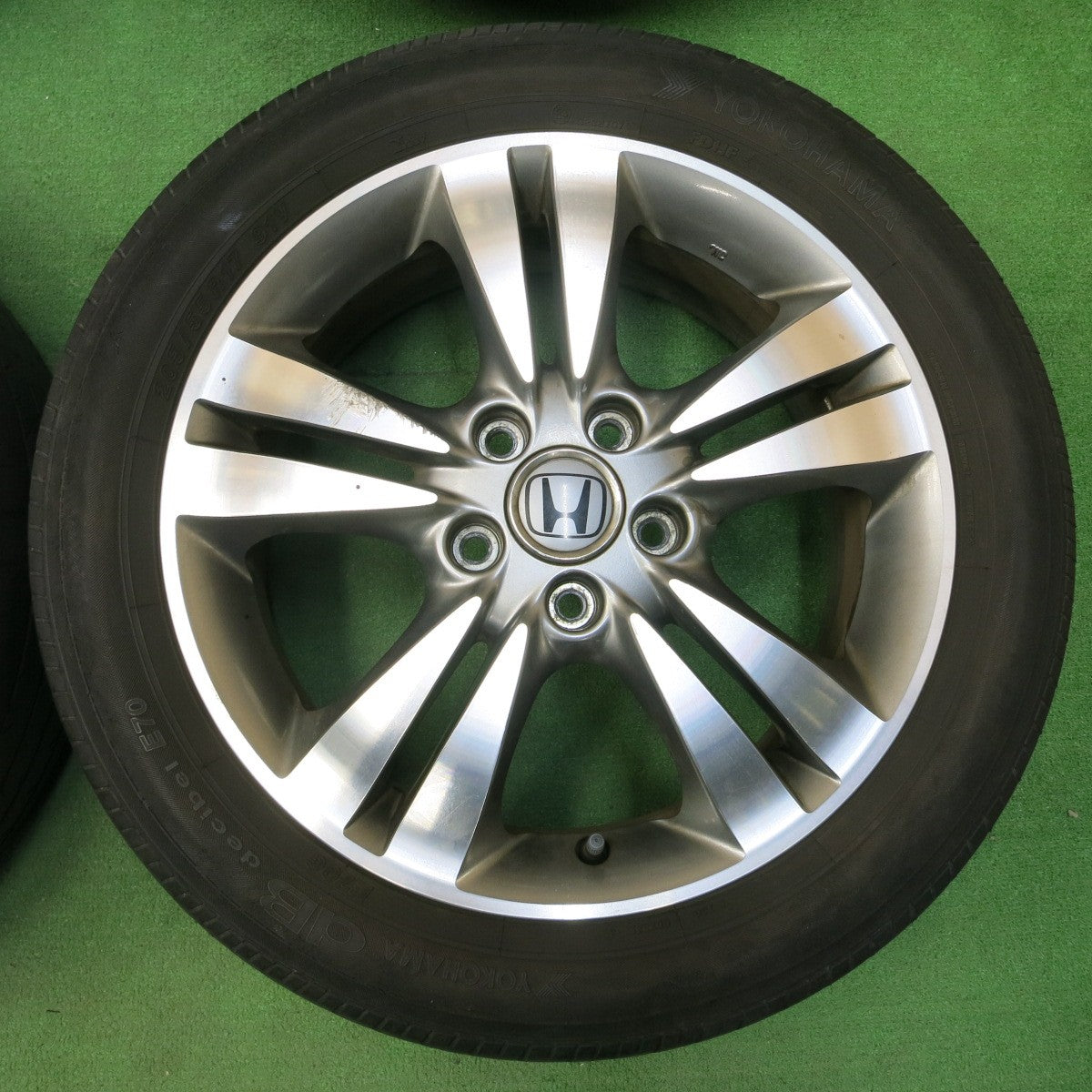 *送料無料* 4本価格★ホンダ ストリーム RSZ 純正 205/55R17 ヨコハマ dB デシベル E70 E70G PCD114.3/5H★4042604イノ
