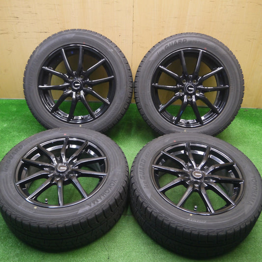 [送料無料] バリ溝！キレイ！8.5分★インプレッサ等 205/55R16 スタッドレス ヨコハマ アイスガード iG50 プラス G.speed Gスピード 16インチ PCD100/5H★4111305Hス