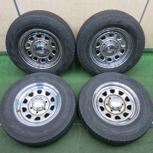 4本価格★DAYTONA デイトナ 195/80R15 スタッドレス ハンコック ウインター RW06 15インチ PCD139.7/6H★4051006HAス