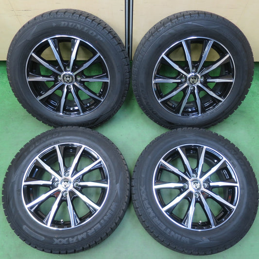 バリ溝！キレイ！9.5分★スタッドレス 195/65R16 ダンロップ ウインターマックス WM02 RiZLEY ライツレー 16インチ PCD100/4H★5050809イス
