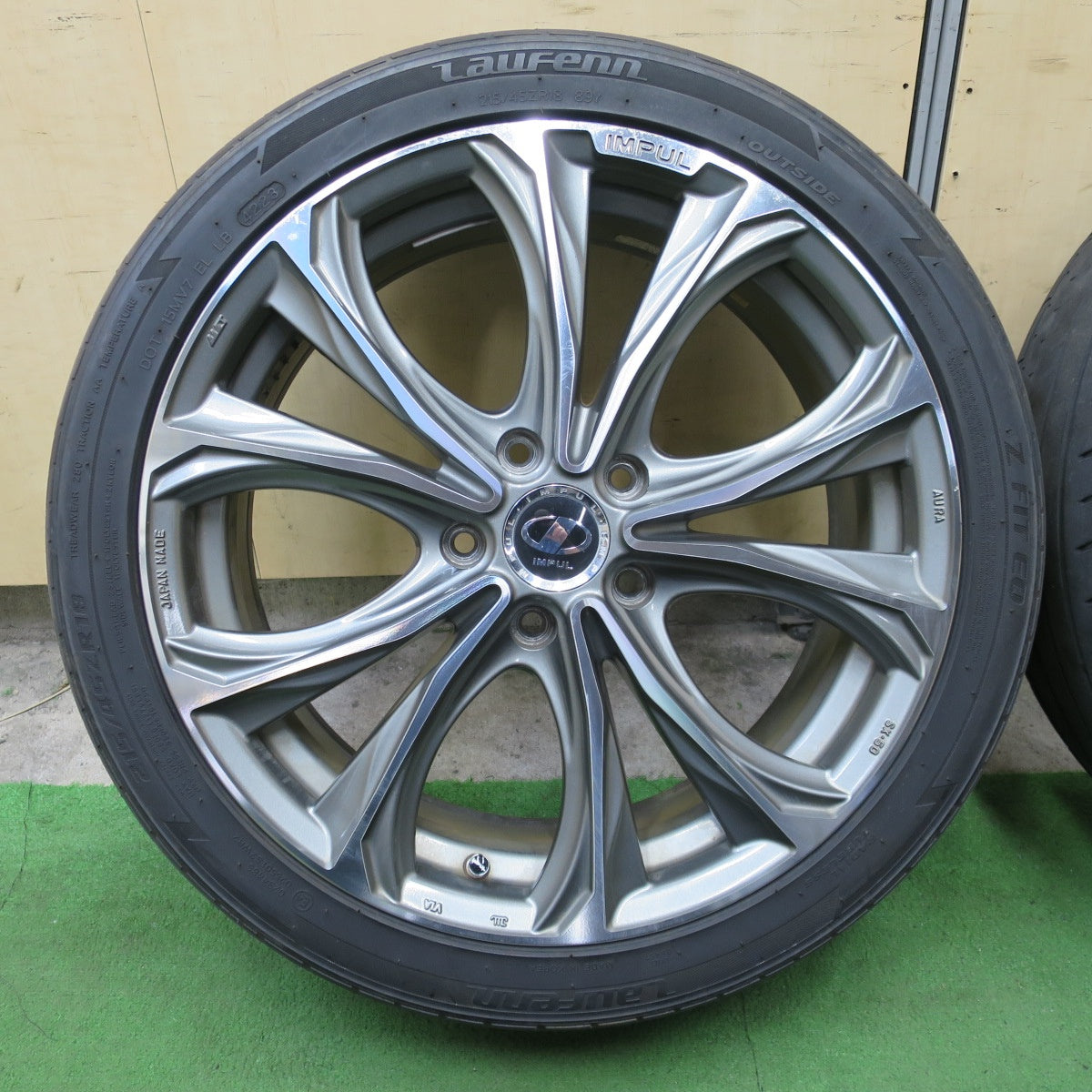 4本価格！23年★IMPUL Aura SX-50 215/45R18 ラウフェン Z FIT EQ インパル アウラ 18インチ PCD114.3/5H★6053002ナノ
