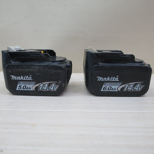 [送料無料] 2点まとめ売り☆マキタ 5.0Ah 6.0Ah 14.4V リチウム イオン バッテリー BL1450 BL1460B 電動 工具 makita LITHIUM-ION☆