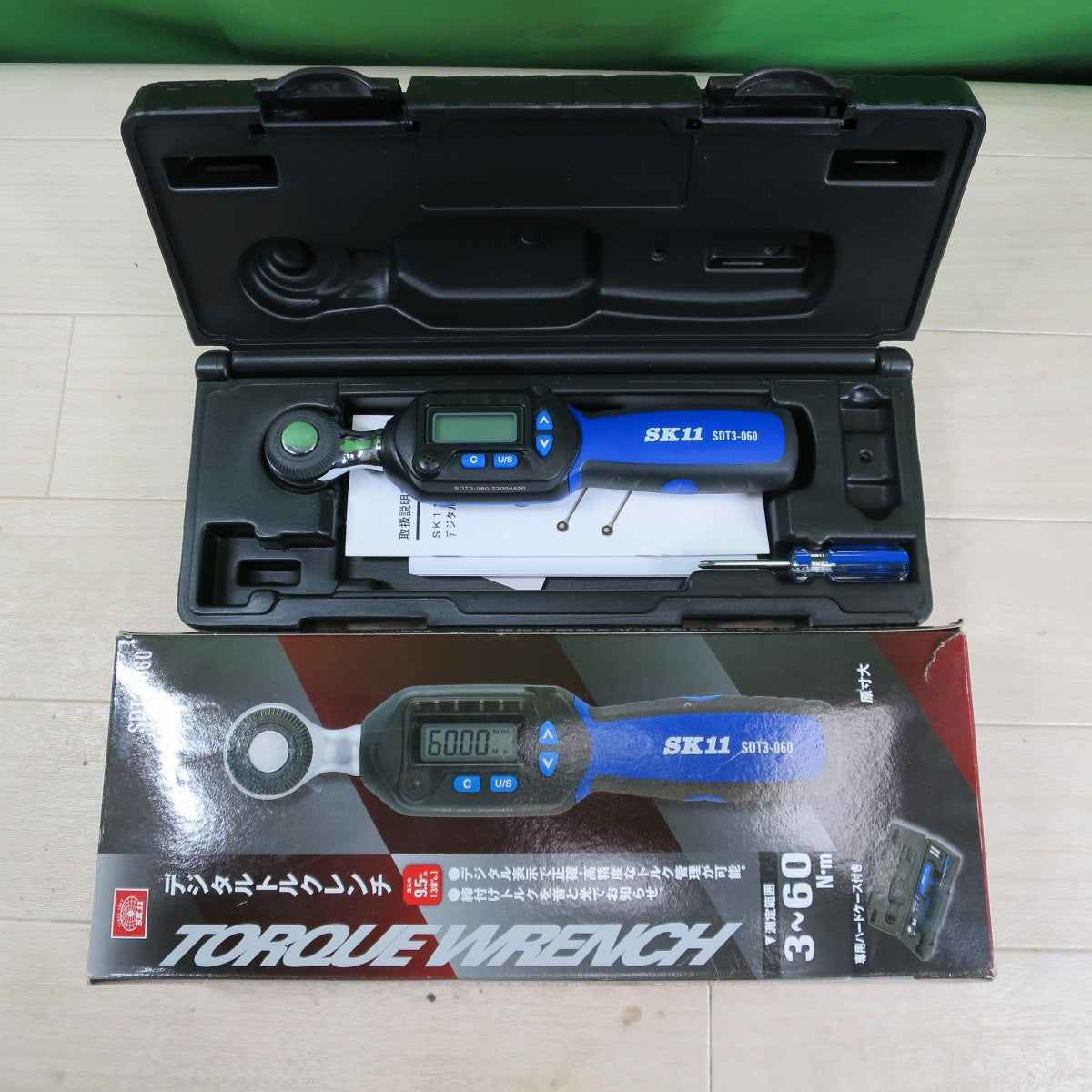 [送料無料] 美品☆SK11 藤原産業 デジタル トルクレンチ SDT3-060 ハンド ツール 工具☆