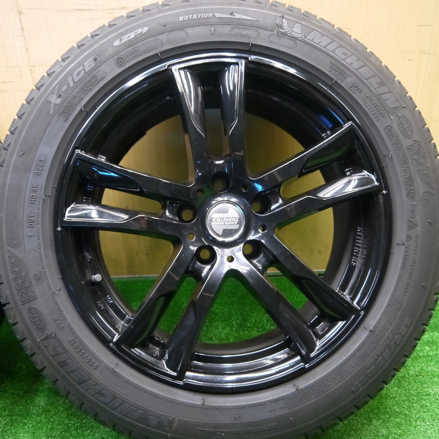 4本価格★BMW 等 KELLENERS Sport 225/55R17 スタッドレス ミシュラン X-ICE XI3 ZP ケレナーズ スポーツ 17インチ PCD112/5H★5102004Hス