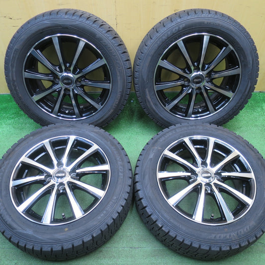 ほぼ未使用！24年！キレイ★スタッドレス 185/60R15 ダンロップ ウインターマックス WM02 D.O.S. DOS 15インチ PCD100/4H★6020909NJス