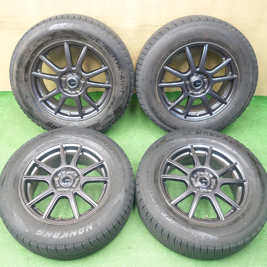 バリ溝！23年！9.5分★スタッドレス 225/65R17 ナンカン アイスアクティバ AW-1 EMBELY 17インチ PCD114.3/5H★6020502KTス