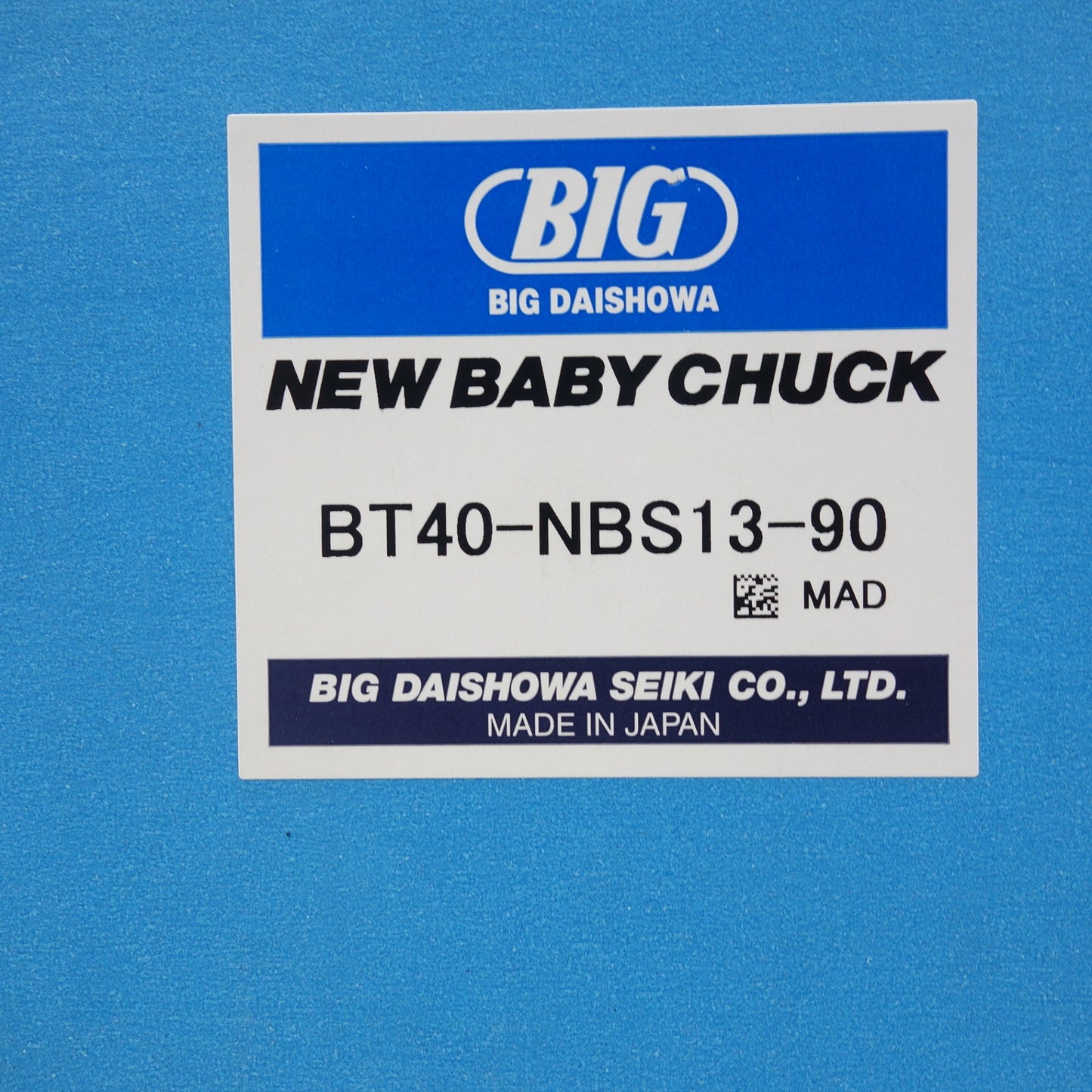 [送料無料] 未使用☆BIG 大昭和精機 ニューベビーチャック BT40-NBS13-90 NEW BABY CHUCK ビッグ 工具☆