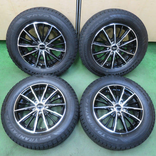 バリ溝！23年！キレイ！ほぼ10分★スタッドレス 205/65R16 トーヨー ウインター トランパス TX AMD G-Line SP 16インチ PCD114.3/5H★5092307イス