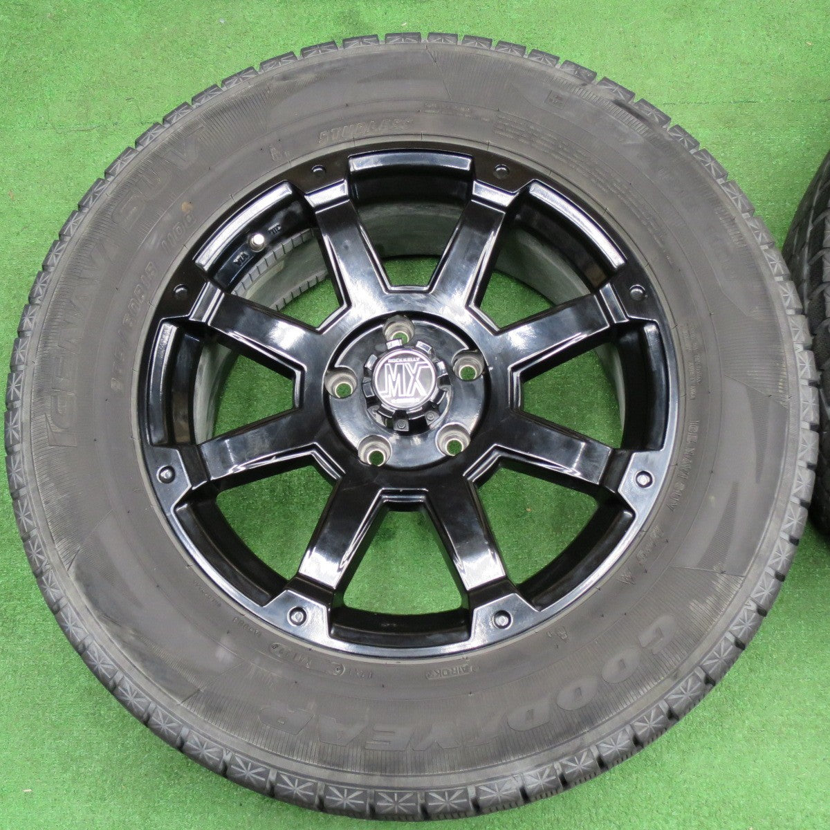バリ溝！22年！9.5分★ジープ 等 ROCK KELLY MX 632 LOXARNY 265/60R18 スタッドレス グッドイヤー アイスナビ SUV ロックケリー ロクサーニ 18インチ PCD127/5H★6031502NKス