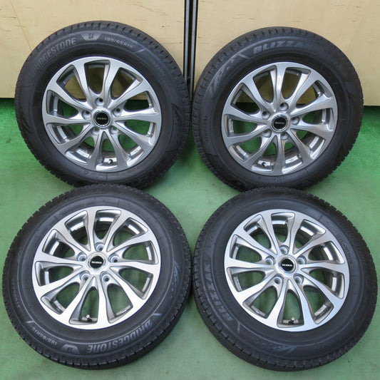 バリ溝！22年！キレイ！8.5分★スタッドレス 185/65R15 ブリヂストン ブリザック VRX3 BALMINUM TR10 バルミナ 15インチ PCD114.3/5H★5120906イス