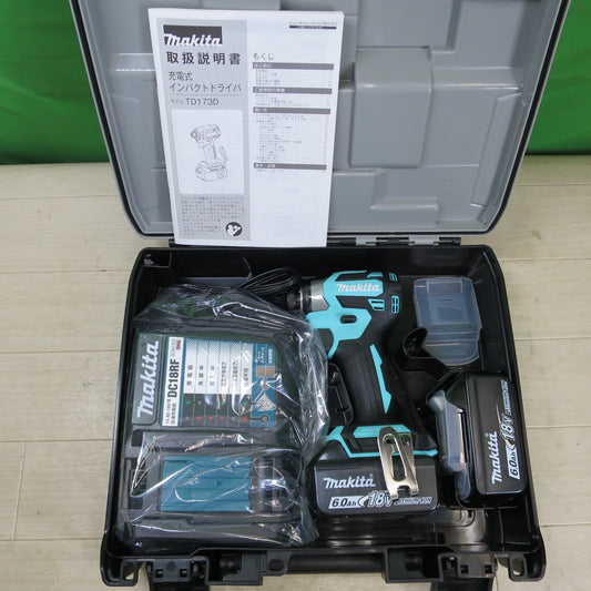 未使用！バッテリー2個☆マキタ 充電式 インパクトドライバ TD173D GXTB 限定色 電動 工具 コードレス 18V makita☆