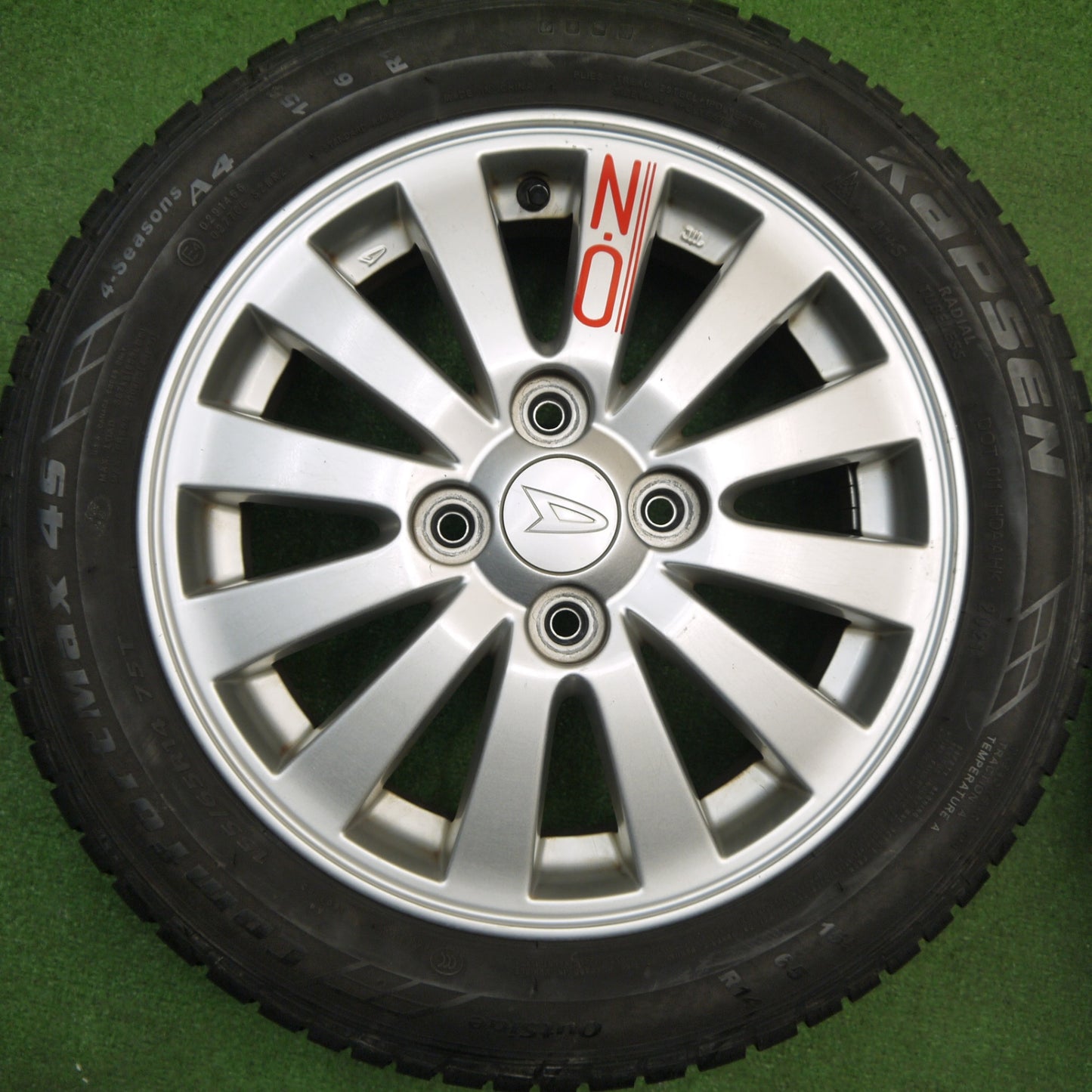 4本価格！21年★ダイハツ ムーヴ コンテ 等 純正 155/65R14 カプセン ComfortMax 4S オールシーズン 14インチ PCD100/4H★5111805Hス