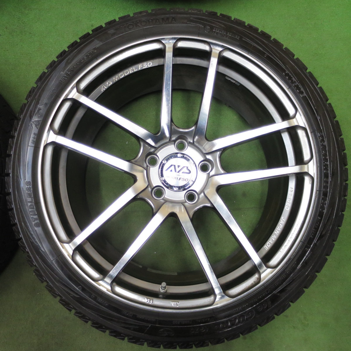 バリ溝！9.5分★AVS MODEL F50 245/40R19 スタッドレス ヨコハマ アイスガード iG70 19インチ PCD114.3/5H★6040803ナス