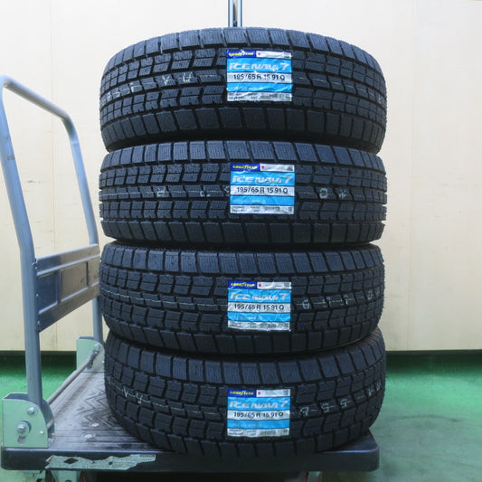 未使用！25年★スタッドレス 195/65R15 グッドイヤー アイスナビ7 タイヤ 15インチ プリウス ノア ヴォクシー 等★6022101イスタ