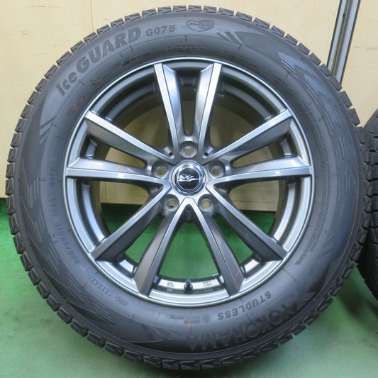 バリ溝!キレイ!9.5分◎スタッドレス 225/65R17 ヨコハマ アイスガード G075 NIRVANA NV ニルヴァーナ ニルバーナ 17インチ PCD114.3/5H◎6092307イス