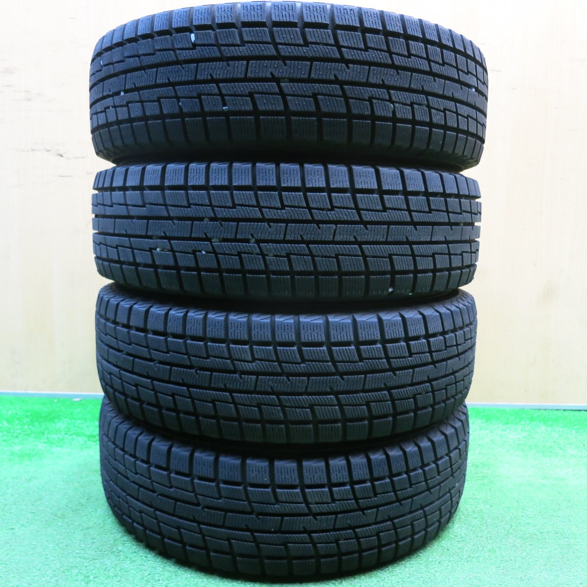 バリ溝！23年！キレイ！ほぼ10分★スタッドレス 155/65R13 プラクティバ アイス BP02 ヨコハマ SCHNEIDER MiD シュナイダー 13インチ PCD100/4H★5113015HAス