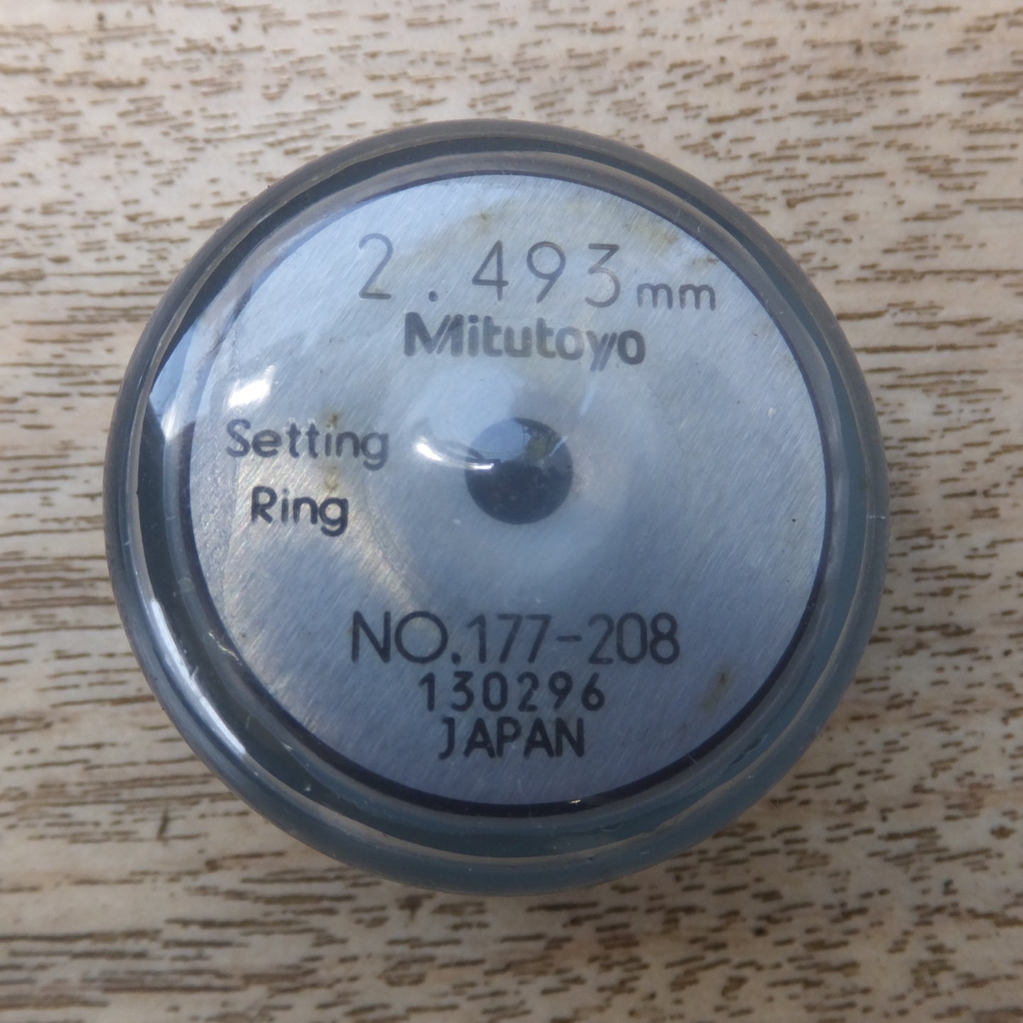 [送料無料] 未使用★ミツトヨ Mitutoyo セットリング 鋼製 Setting Ring No.177-208 2.493mm★