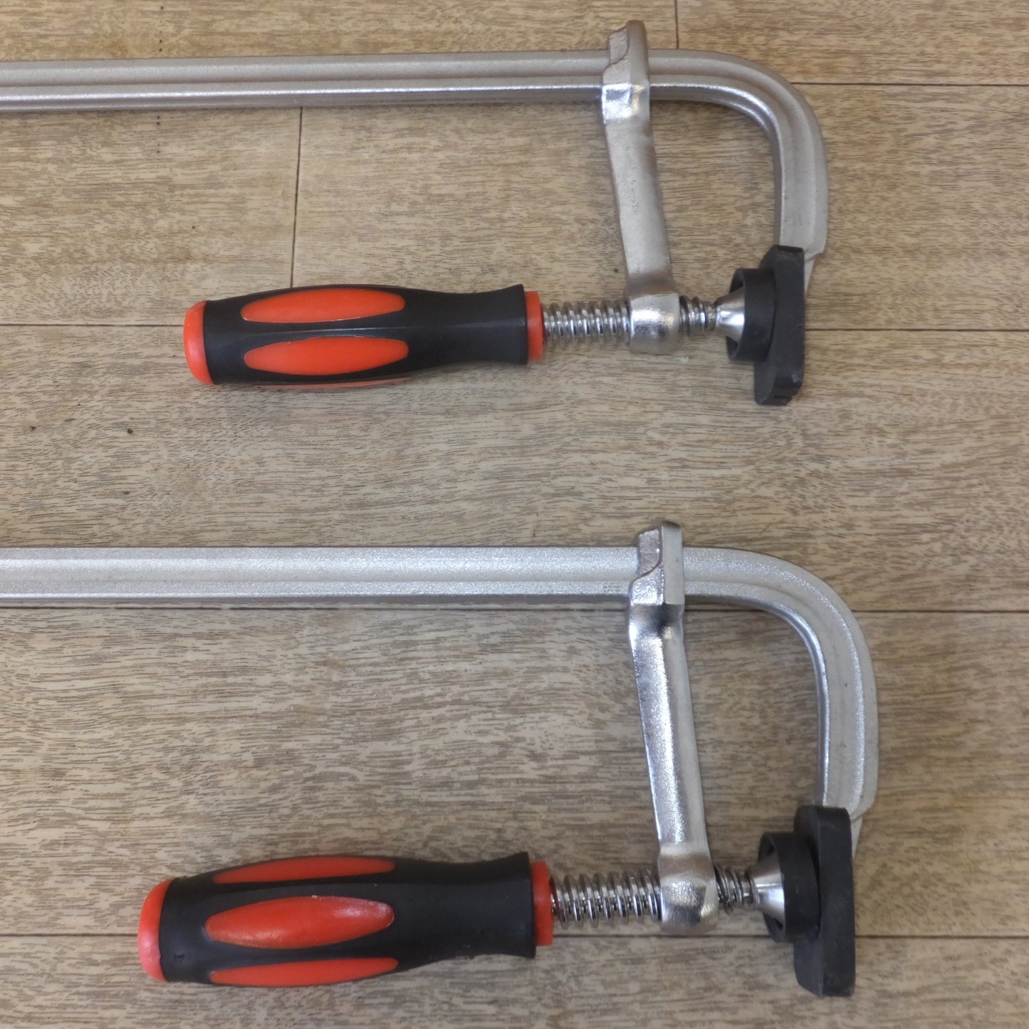 [送料無料] ★F型クランプ メーカー 形式 不明　1200×80mm 2個　450×80mm 2個　セット★