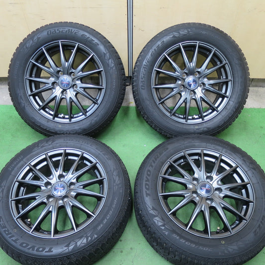 バリ溝！22年！キレイ！9.5分★スタッドレス 205/60R16 トーヨー オブザーブ GIZ2 VELVA SPORTZ ヴェルヴァ 16インチ PCD114.3/5H★5051301TTス