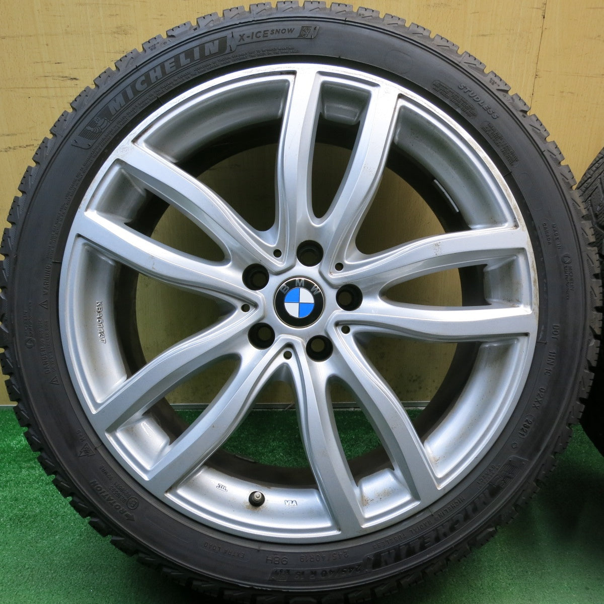 バリ溝！9.5分以上◎BMW 等 MAK FAHR 245/40R19 スタッドレス ミシュラン X-ICE SNOW マック ファー 19インチ PCD112/5H◎6100805HAス
