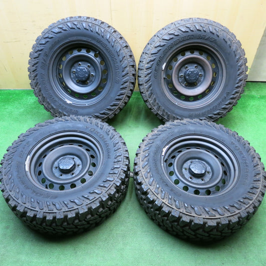 バリ溝！9分★トヨタ FJクルーザー 純正 スチール 265/70R17 121/118Q 10PR ヨコハマ ジオランダー M/T G003 17インチ PCD139.7/6H★5053110HAノ