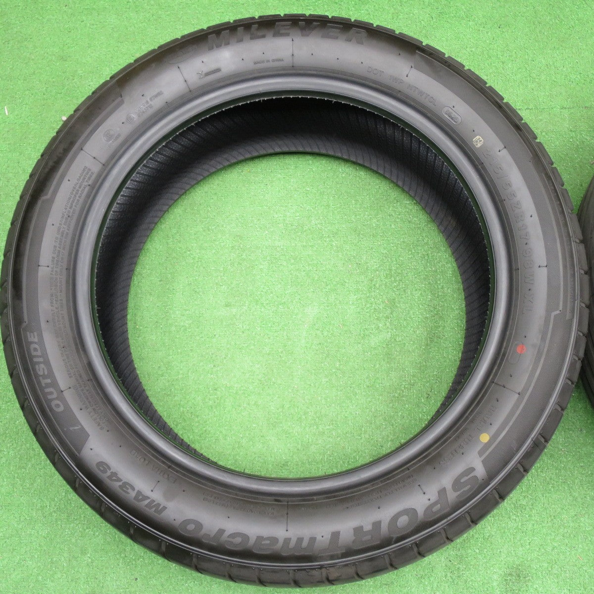 バリ溝！26年！9.5分以上★215/55R17 ミレバー スポーツマクロ MA349 MILEVER SPORT macro タイヤ 17インチ クラウン オデッセイ 等★6061503NKノタ