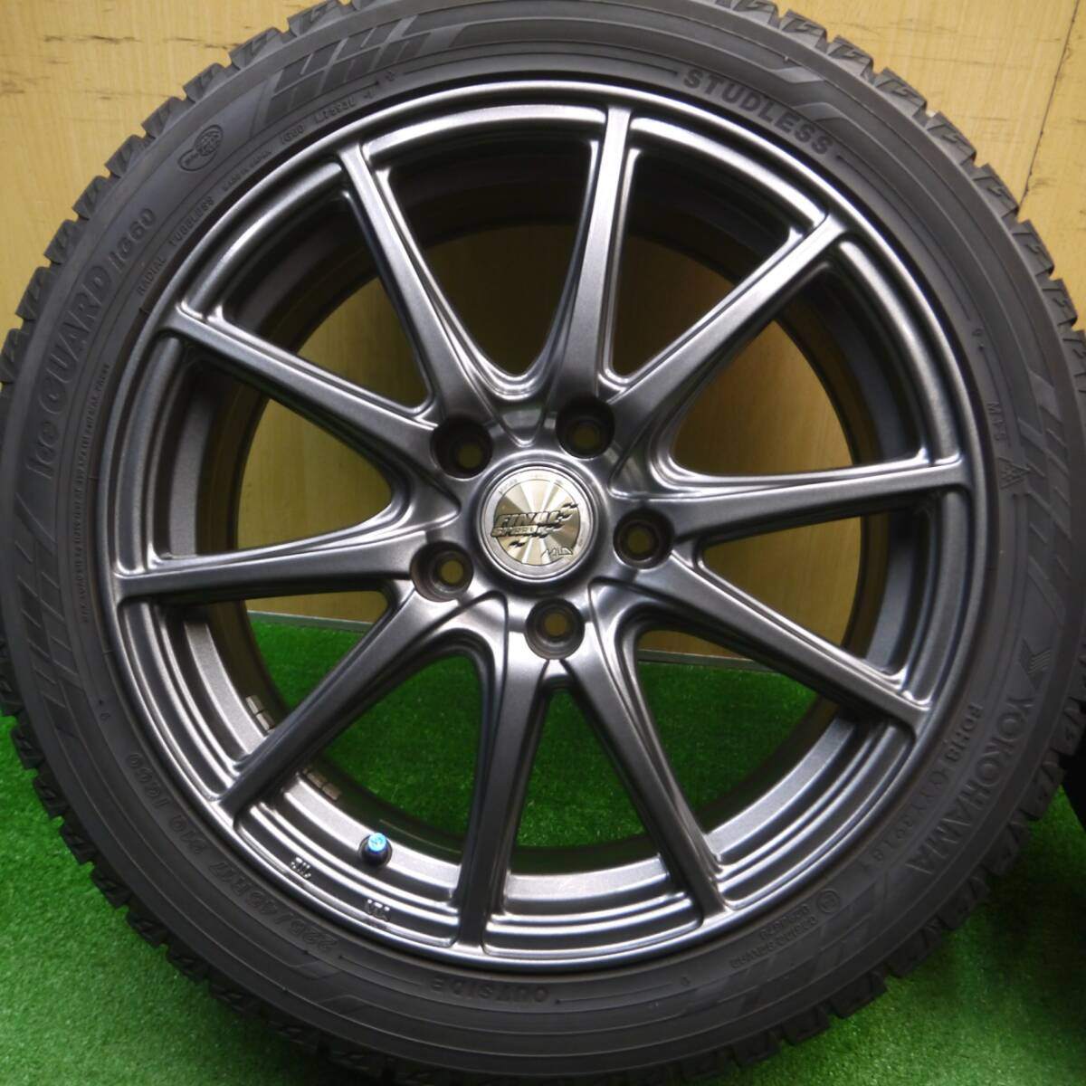 バリ溝！キレイ！8.5分★スタッドレス 225/45R17 ヨコハマ アイスガード iG60 FINAL SPEED MiD 17インチ PCD114.3/5H★5010609Hス