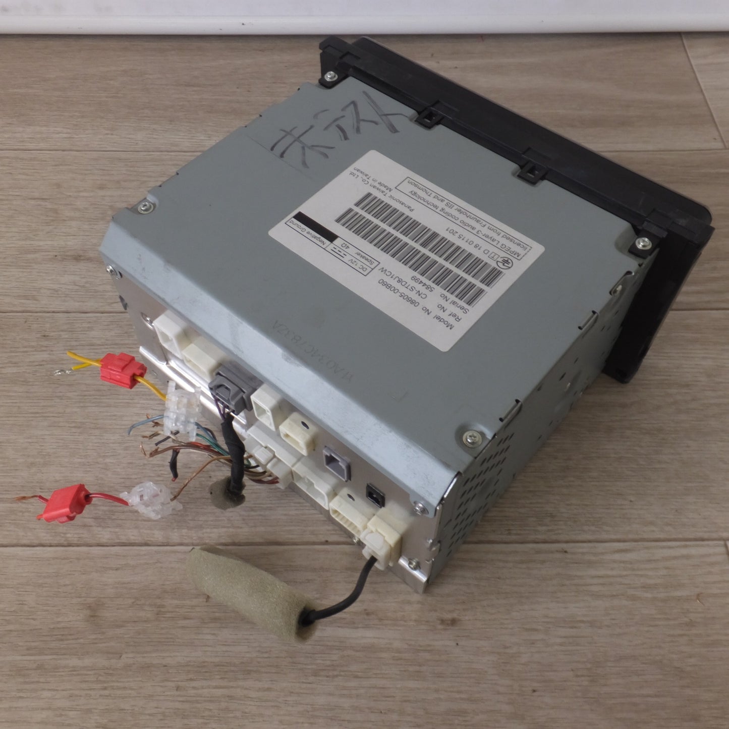 [送料無料] 現状品★パナソニック製 トヨタ 純正 SDナビゲーション NSCN-W68 08605-00B60 セキュリティロック[78]★
