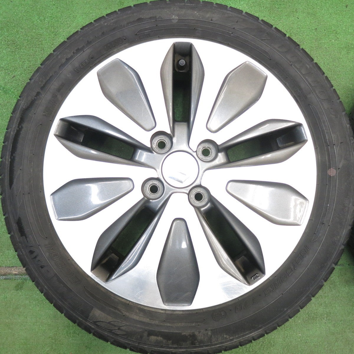 バリ溝！23年！9分★スズキ MA15S ソリオ 純正 165/60R15 ダンロップ エナセーブ EC204 15インチ PCD100/4H★6050505HAノ