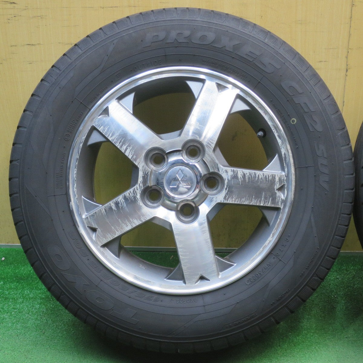 バリ溝！22年！8.5分★三菱 パジェロ ミニ 純正 175/80R15 トーヨー プロクセス CF2 SUV 15インチ PCD114.3/5H★6051509NJノ