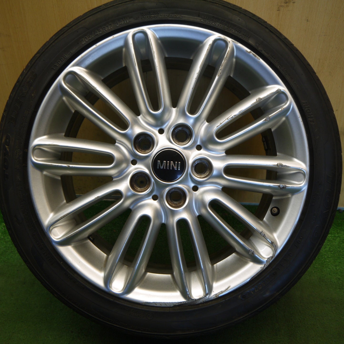 1本価格◎MINI ミニ クーパー F55 F56 純正 テンタクル スポーク 500 205/45R17 トーヨー DRB 17インチ PCD112/5H◎6071006Hノ