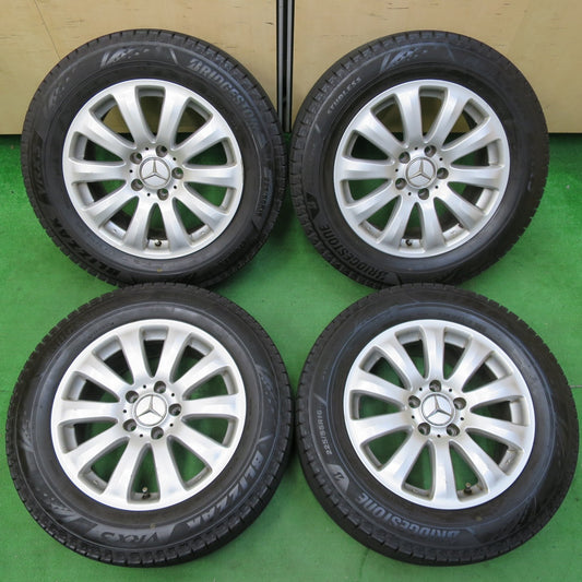 *送料無料* バリ溝!22年!9分★ベンツ 等 EuroForsh 225/55R16 スタッドレス ブリヂストン ブリザック VRX3 ユーロフォルシュ PCD112/5H★4070201イス