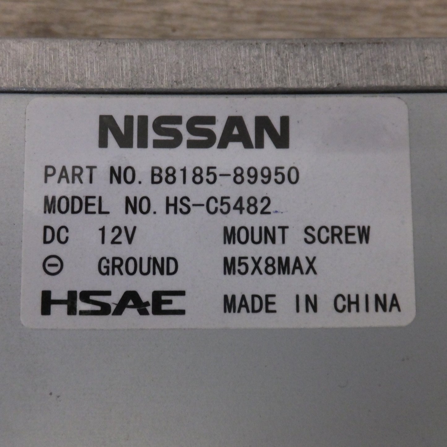[送料無料] ★HSAE製 日産 純正 カーオーディオ CDプレーヤー HS-C5482 B8185-89950[17-2]★