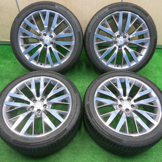[送料無料] バリ溝！キレイ！8.5分★ランドローバー レンジローバー スポーツ SVR 純正 295/40R22 コンチネンタル コンチスポーツコンタクト5 PCD120/5H★4091201NJノ
