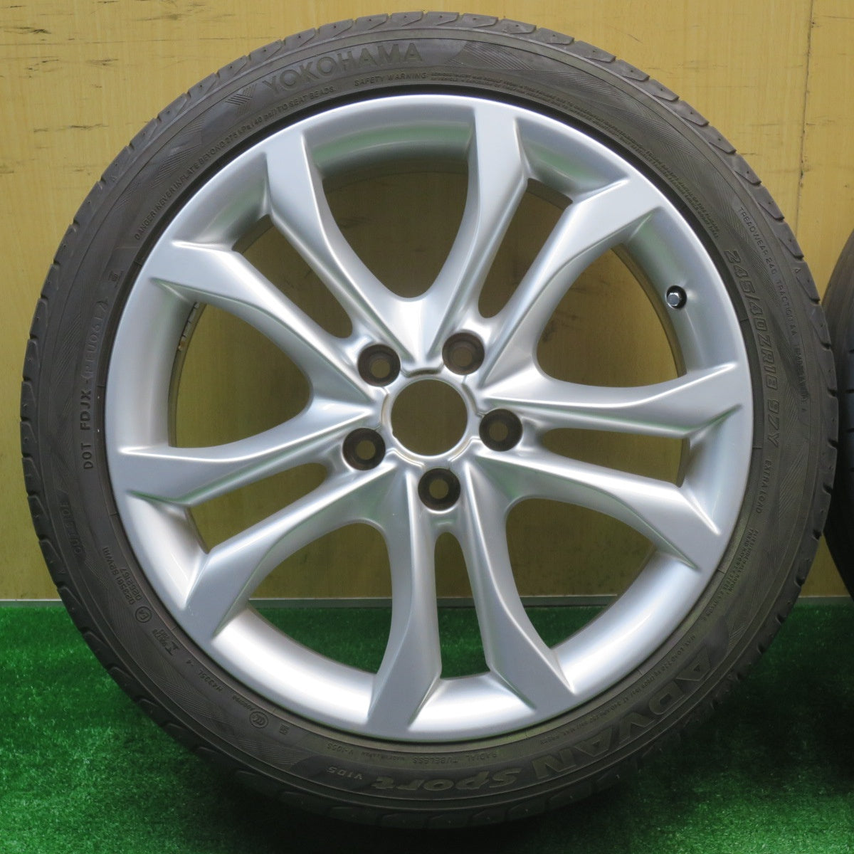 4本価格★アウディ S4 A4 S5 A5 純正 245/40R18 ヨコハマ アドバン スポーツ V105 18インチ PCD112/5H★5102602NJノ