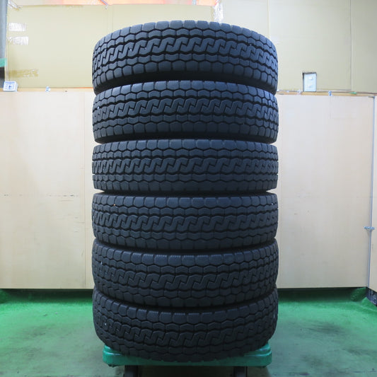 バリ溝！25年！8.5分！6本★トラック タイヤ 205/85R16 117/115N ブリヂストン エコピア M812 ミックス オールシーズン 16インチ★5102311イスタ