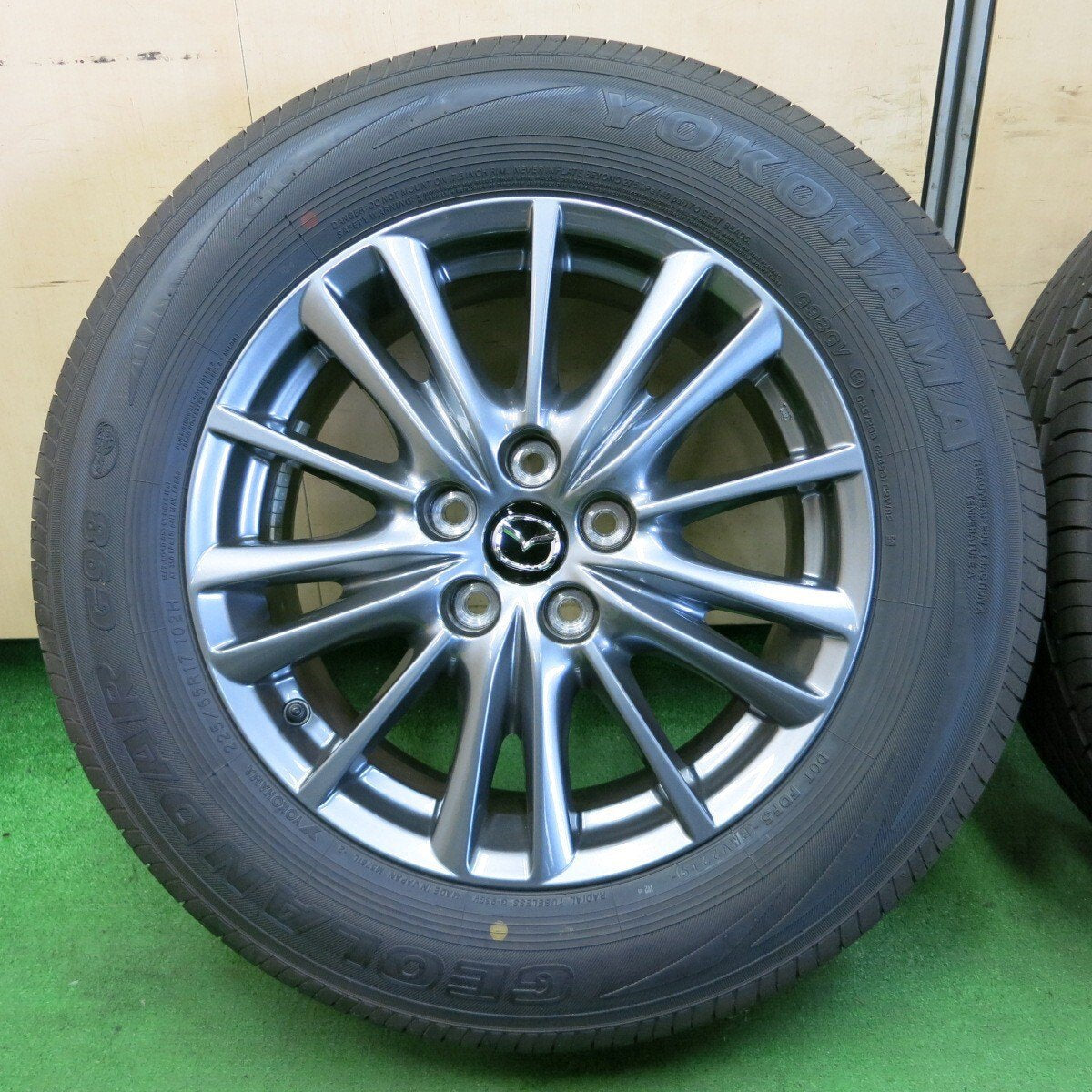 新車外し★マツダ CX-5 純正 225/65R17 ヨコハマ ジオランダー G98 17インチ PCD114.3/5H CX5★4061101ナノ