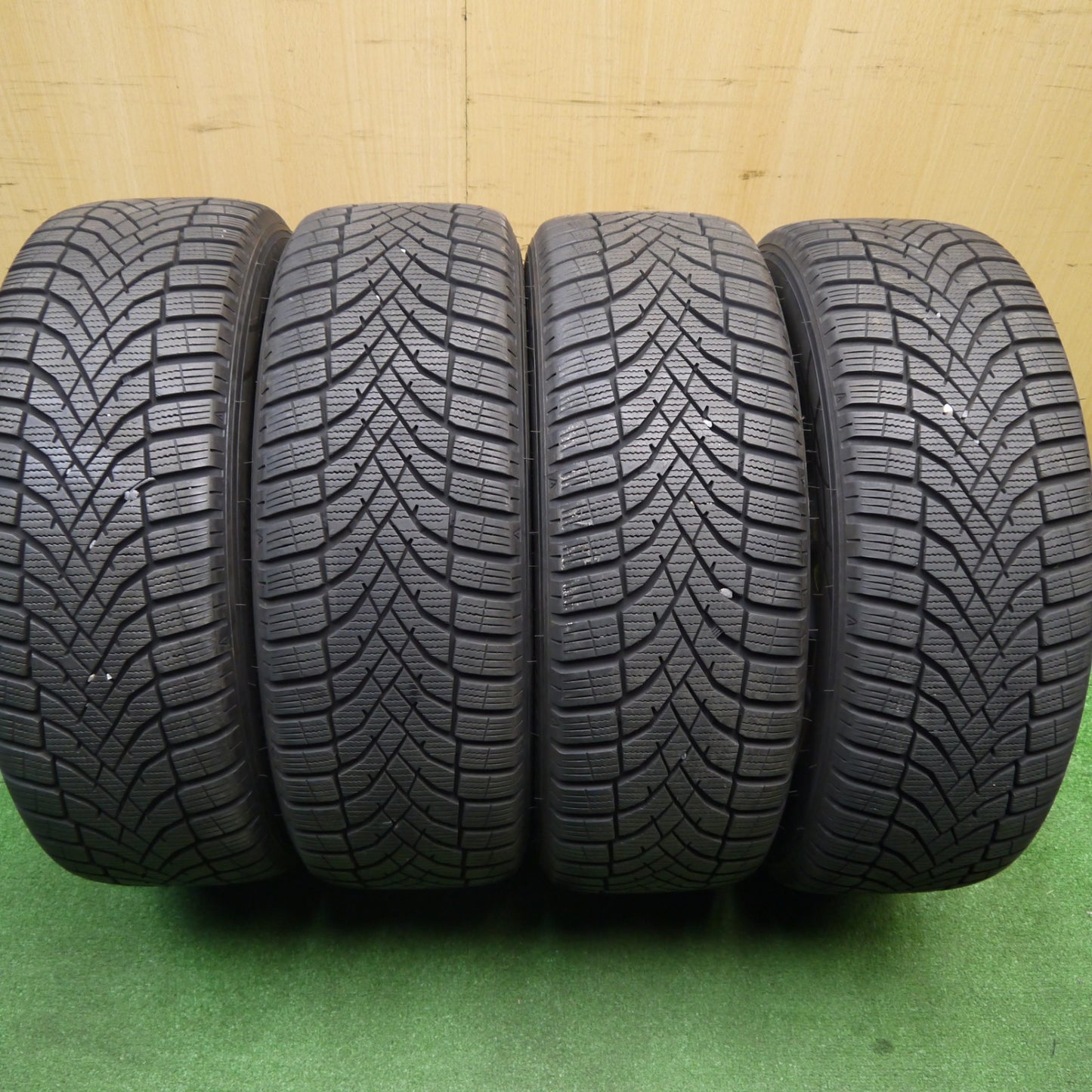 バリ溝！24年！9分★ホンダ CR-Z 純正 195/55R16 ダンロップ SYNCHRO WEATHER オールシーズン CRZ 16インチ PCD114.3/5H★5120108Hス
