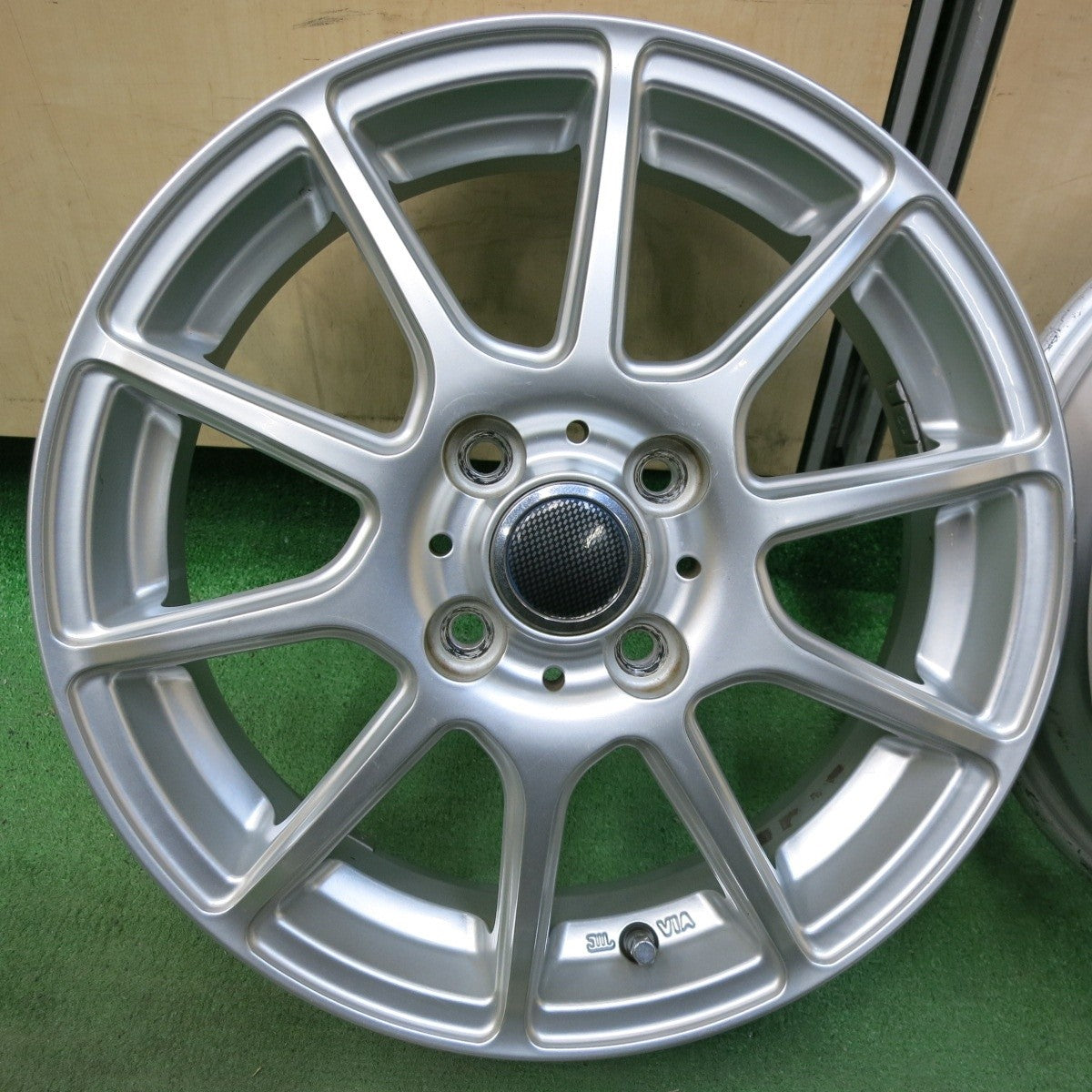 4本価格★社外 アルミ ホイール 15インチ 15×4.5J PCD100/4H★5012807SYホ