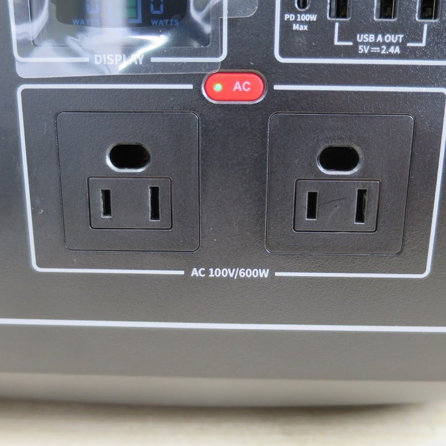 キレイ・付属品あり☆MILIN ミリン ポータブル電源 MLPS001 AC600W 622Wh☆