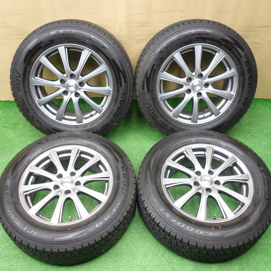 バリ溝！キレイ！ほぼ10分★スタッドレス 225/65R17 グッドイヤー アイスナビ SUV D.O.S. DOS 17インチ PCD114.3/5H★5121503KTス