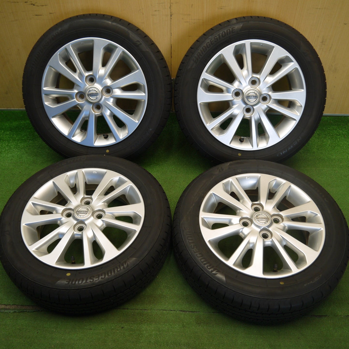 バリ溝！25年！キレイ！ほぼ10分★日産 デイズ ルークス 純正 155/65R14 ブリヂストン NEWNO ニューノ 14インチ PCD100/4H★6050105Hノ