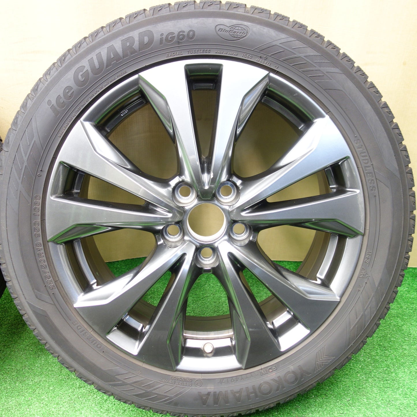 センサー付★レクサス UX Fスポーツ 純正 225/50R18 スタッドレス ヨコハマ アイスガード iG60 18インチ PCD114.3/5H★5120702KTス