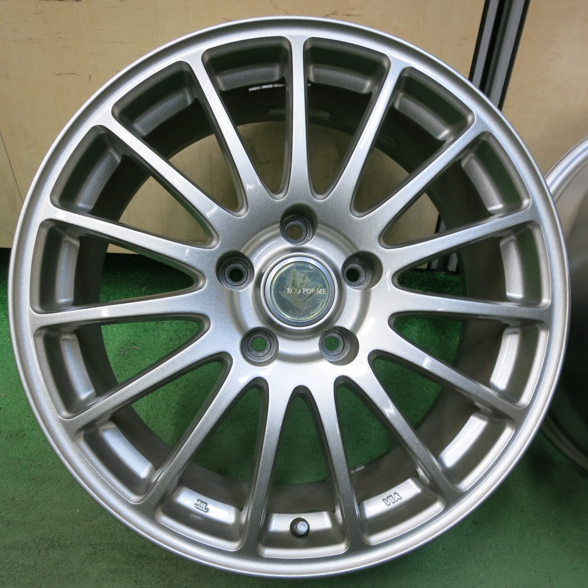 [送料無料] キレイ★ECO FORME ブリヂストン製 ホイール 17インチ エコフォルム 17×7J PCD114.3/5H★5021420SYホ